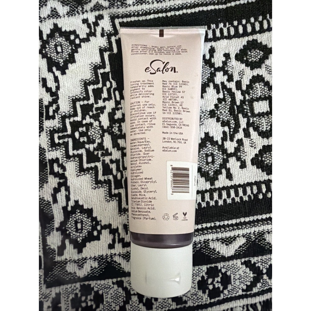 eSalon Tint Rinse Purple Neutralizer Hair Toning Treatment 3.9 oz SEALED NEW - Picture 2 of 6